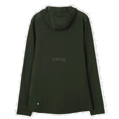 韩国直邮FJALLRAVEN Keb 抓绒连帽衫 深森林绿 男士中层夹克 8147