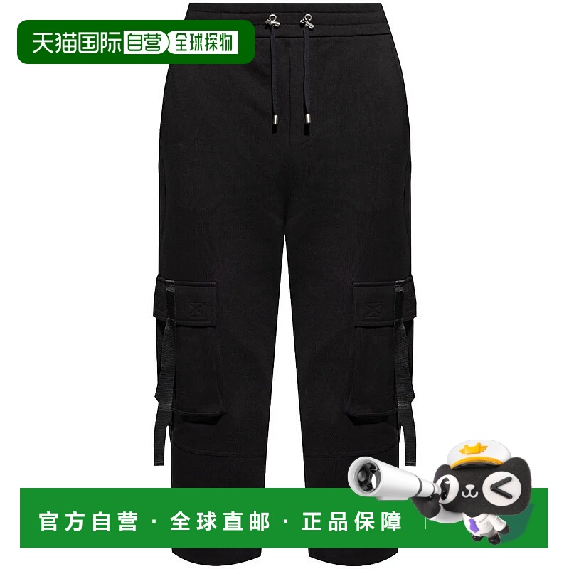 1h可退 香港直邮BALMAIN 男士休闲裤 DH0OB190GE15EGC 黑色 松紧