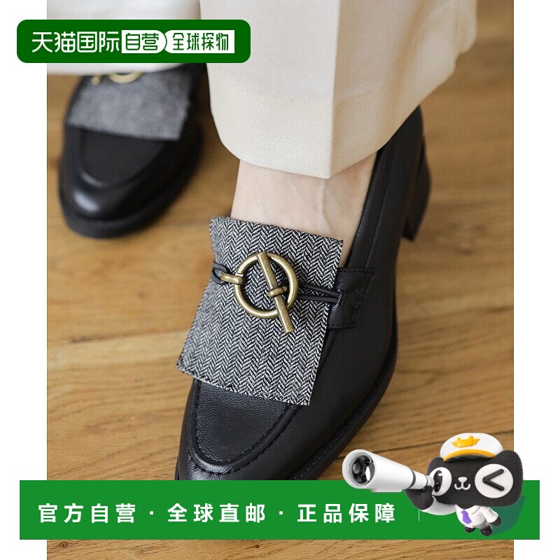 1h可退 日本直邮SESTO 女装 3cm厚底 阿甘鞋 仿皮休闲 loafers 外
