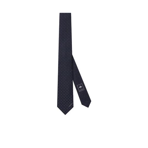Gucci 马衔扣提花领带 7924824E009