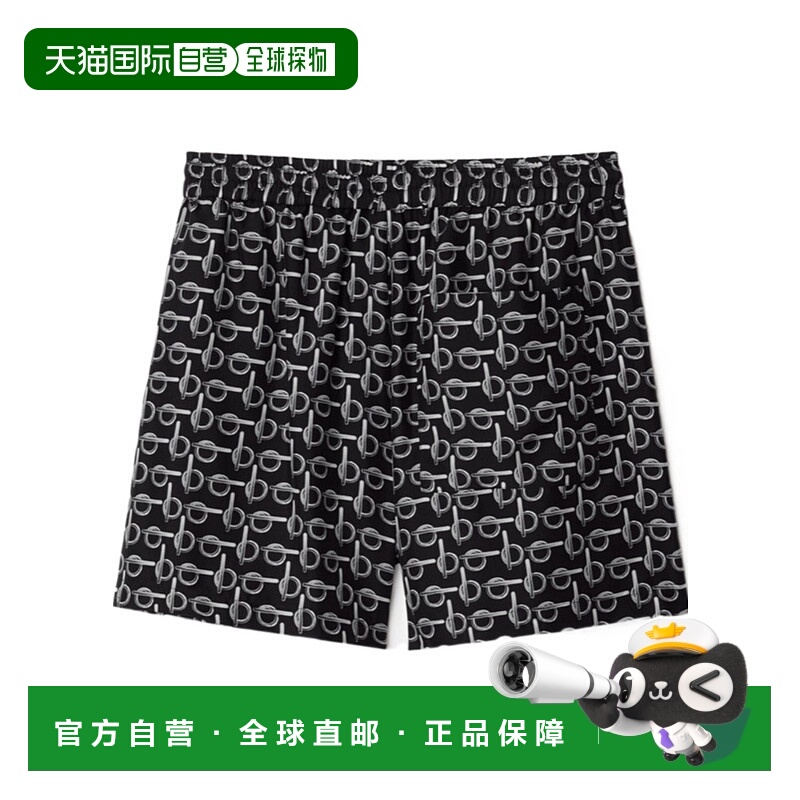 1h可退 香港直邮BURBERRY 女士短裤 80886411 CO 黑色博柏利