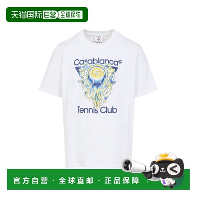 香港直邮CASABLANCA 男士T恤 MSP26JTS00101TENNISCLUBICON