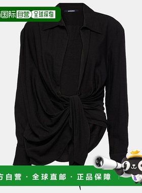 1h可退 香港直邮潮奢 Jacquemus 女士 La Chemise Bahia 系带细节
