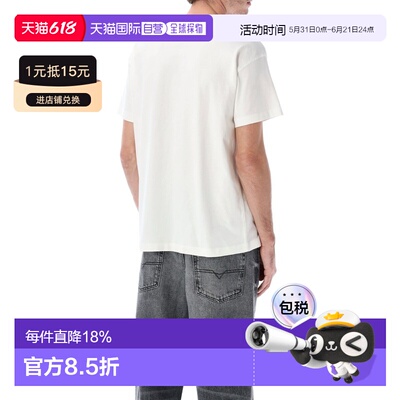 香港直邮DIESEL 男士T恤 A202970JMBB141 SS2026 白色