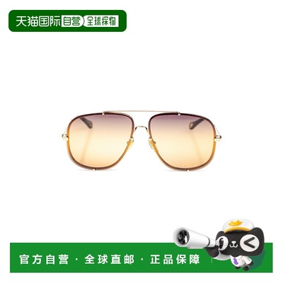1h可退 香港直邮CHLOÉ 女士太阳镜 CH0348S0004 CO 黄色 Sunglass