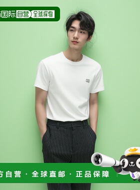 香港直邮VALENTINO 男士T恤 6V3MG10VAQ8A03 SS2025男装乳白色