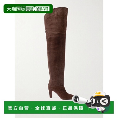 1h可退 香港直邮Chloe 蔻依 女士 Eve 绒面革过膝靴子 CH25W03PRY