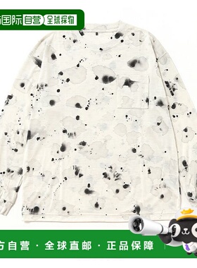 1h可退 日本直邮迷迭香 男装 AXIO乌尔长袖T恤 墨迹晕染设计 MCS5