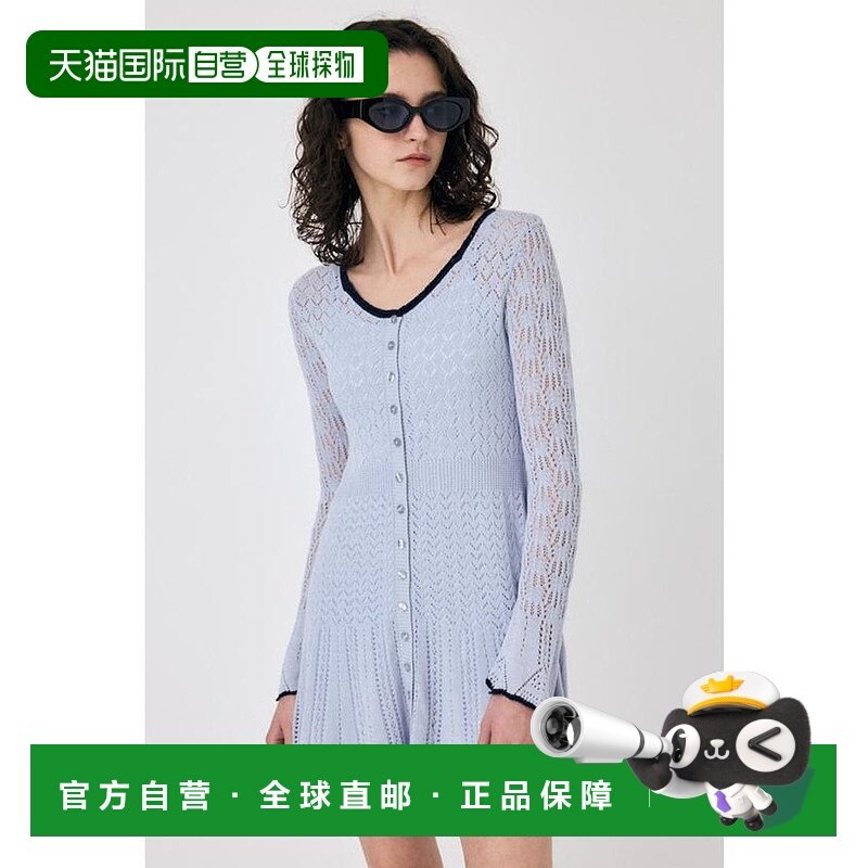 日本直邮MOUSSY EYELET LACE KNIT 迷你连衣裙 [MO1164EW034857]