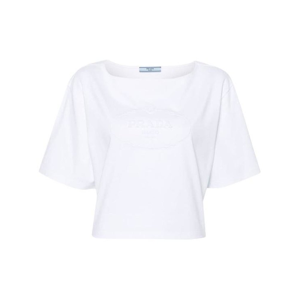 PRADA24SS长袖T恤女3546BSOOO14LQBIANCO