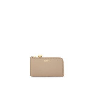 罗意威 LOEWE 女士2024上新鹅卵石光面纳帕小牛皮卡片和零钱夹