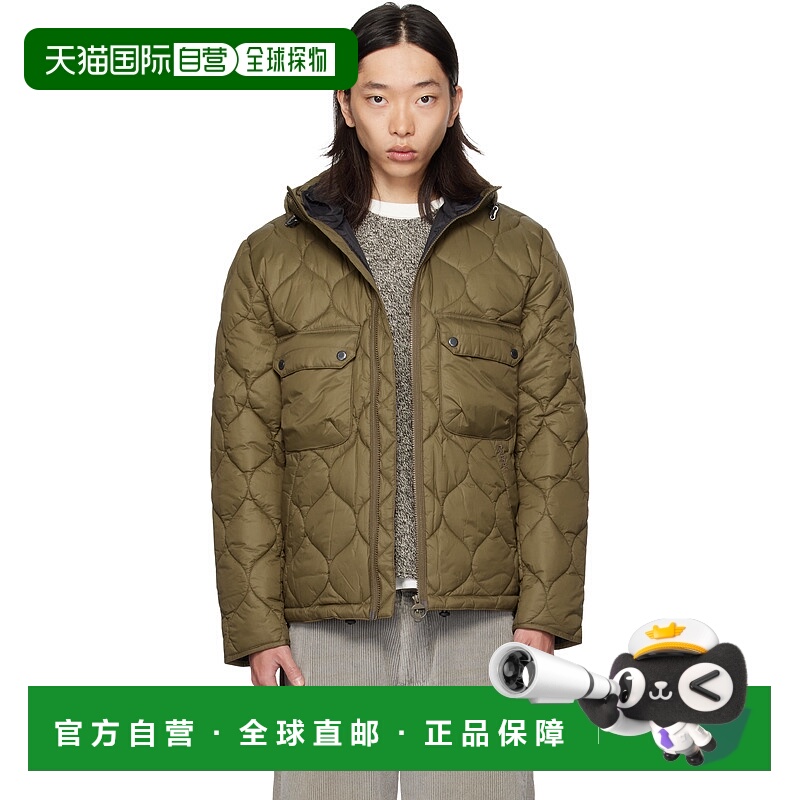 1h可退 香港直邮Barbour 巴伯尔 男士 卡其色 Re-Engineered Hood