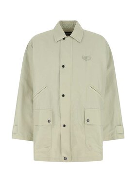 BALENCIAGA 男士风衣 698868TMO179441 SS2022 绿色