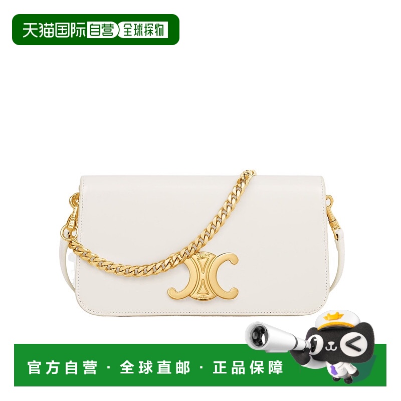 香港直邮CELINE 女士斜挎包 10L973GCH01RC SS2025 白色 翻盖单肩