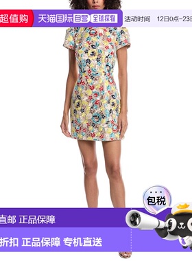 自营Milly Rowen Floral Mini Dress - tan 美国奥莱直发连衣裙