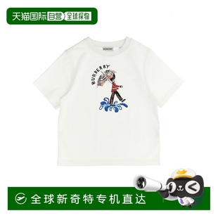 8109522WHITE AW2025 香港直郵BURBERRY 白色 男童T恤 1h可退