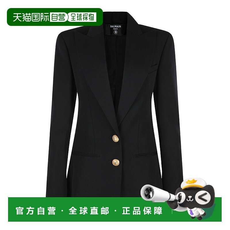 1h可退 BALMAIN 女士外套 DF1SE055WC090PA羊毛长袖