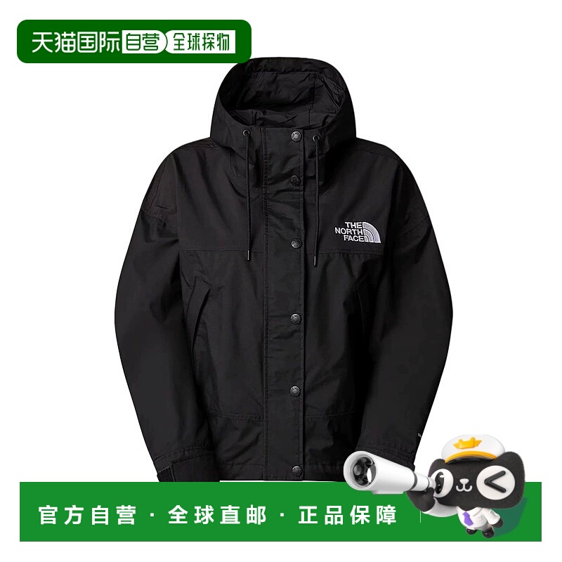 香港直邮北面THE NORTH FACE女款Logo刺绣拉链连帽防水长袖夹克外