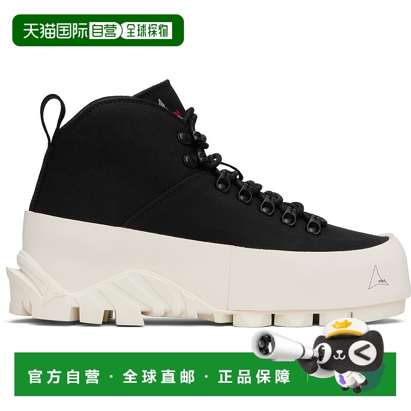 1h可退 香港直邮Roa 男士 黑色 CVO 踝靴 CVFA30001 black黑色 舒