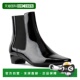 black 自营Donald 美国奥莱直发 Leather Bootie Pliner Oleana