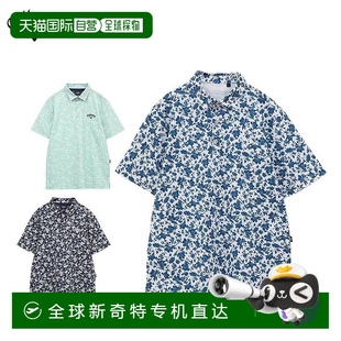 男士 Polo衫 日本直邮Callaway 花卉印花短袖 C25134112 高尔夫服装