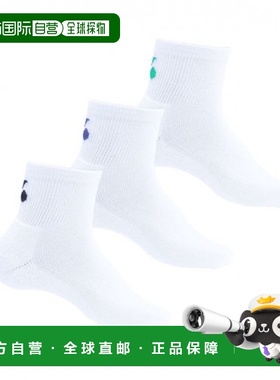 韩国直邮YONEX 羽毛球专业品牌229SN009M 3PCS 1SET运动袜男士