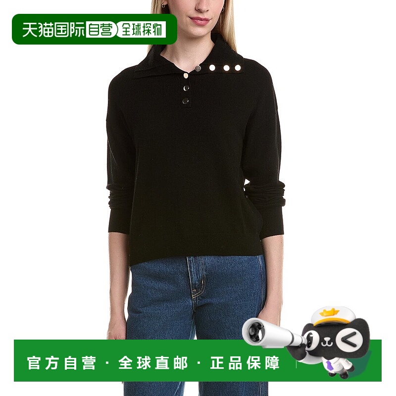 自营Bruno Magli Half Button Placket Wool & Cashmere-Blend Pu