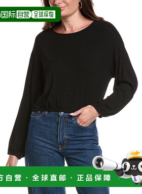 自营sadie & sageSadie&Sage仰视上衣-黑色 美国奥莱直发