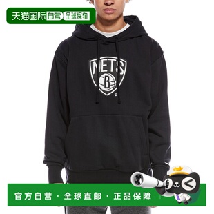 自营Nike Brooklyn Nets NBA Fleece Pullover Hoodie - black 美