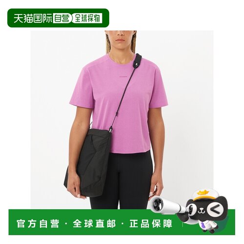 自营欧洲直邮Salomon萨洛蒙 TRACKLINE女士紫色聚酯纤维短袖T恤
