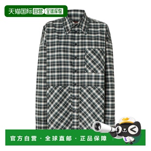 1h可退 香港直邮MISSONI 米索尼 女士 棋盘格纹长袖衬衫