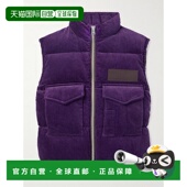 1h可退 2403488 嵌花绗缝棉质灯芯绒羽绒背心 香港直邮Sacai 男士