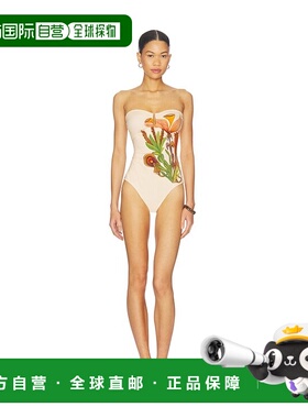 1h可退 香港直邮潮奢 ULLA JOHNSON 女士 Monterey 紧身连身泳衣