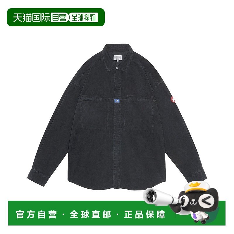 1h可退 日本直邮C.E 男装 宽松版型 立领 绗缝棉质长袖衬衫 CES28