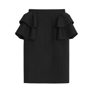 AW2025 BRADJ51CF0NO 黑色 女士半身裙 VALENTINO