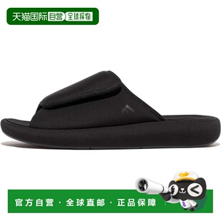 自营FitFlop Iqushion City Sandals Black Adjustable Strap Sli