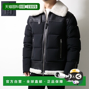 日本直邮MACKAGE ROBERT 男士绗缝羽绒服羊毛弹力羽绒服无帽带Log