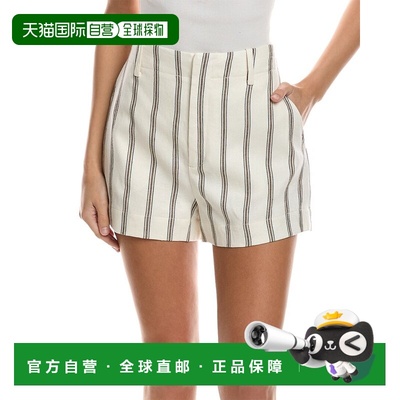 自营A.L.C. Mac Linen-Blend Short - white 美国奥莱直发短裤