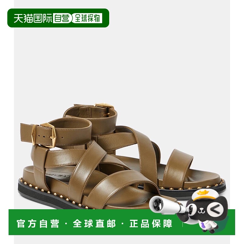 1h可退 香港直邮潮奢 Jimmy Choo 周仰杰 女士 Blaise 皮质凉鞋