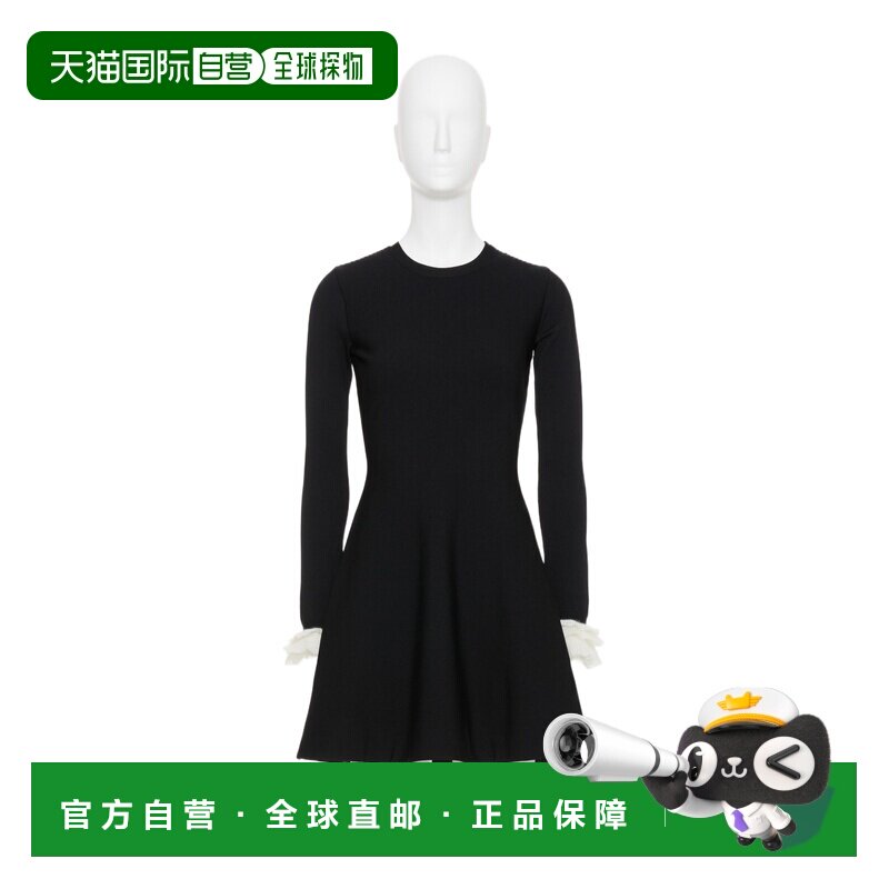 1h可退 香港直邮VALENTINO 女士连衣裙 BKD13K9640NA AW2025 黑色