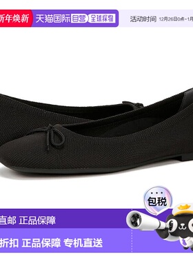 自营Vionic Klara针织紧身平底鞋女式美国6.5黑色滑套芭蕾舞鞋FZP