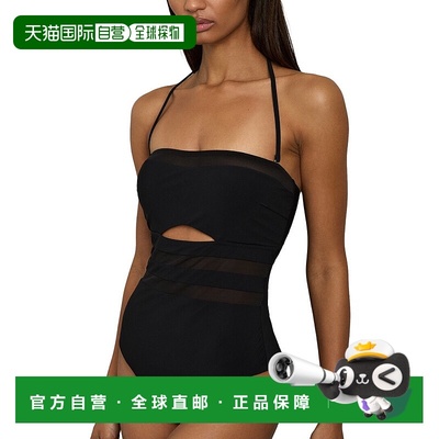自营Reiss Luna Underwire Bandeau Cutout Swimsuit - black 美