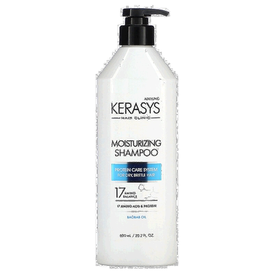 香港直邮Kerasys,保湿洗发水，用于干燥、脆弱的头发，20.2 液量6