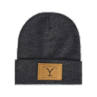 自营 concept one黄石 PU 贴片毛线帽 - 深色石南花 美国奥莱直发