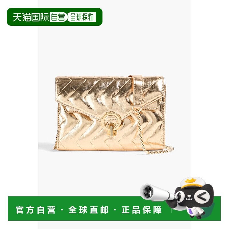 1h可退 香港直邮Sandro 女士 绗缝金属感皮革肩包 SFASA01383DORE,箱包皮具/热销女包/男包,通用款女包,淘宝优惠券,粉丝福利购,淘宝优惠卷