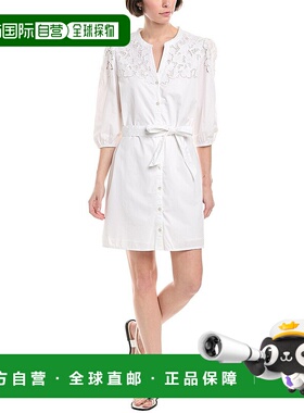 自营 Sam Edelman Laine衬衫连衣裙-白色 美国奥莱直发