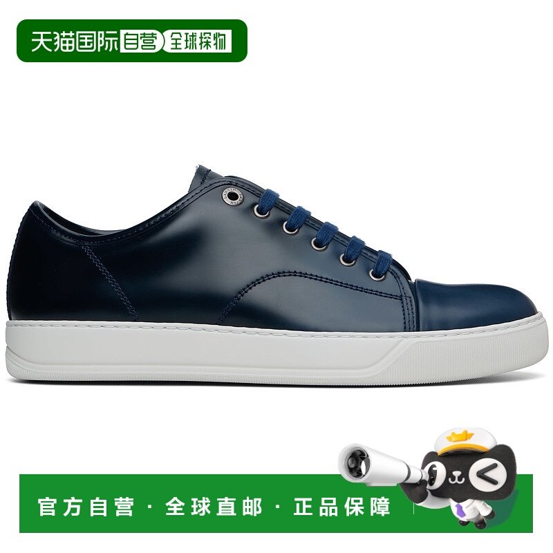 香港直邮潮奢 Lanvin 朗雯 男士 海军蓝 DBB1 Gradation Leather