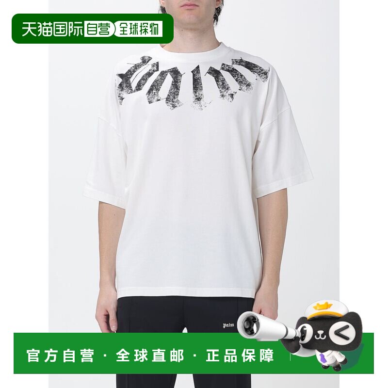 香港直邮PALM ANGELS 男士T恤 PAMBAA03F26JR01OFFWHITE男装图片