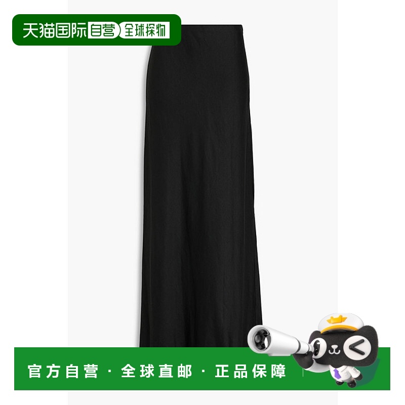 1h可退 香港直邮潮奢 THEORY 希尔瑞 女士 亚麻混纺斜纹布长款半