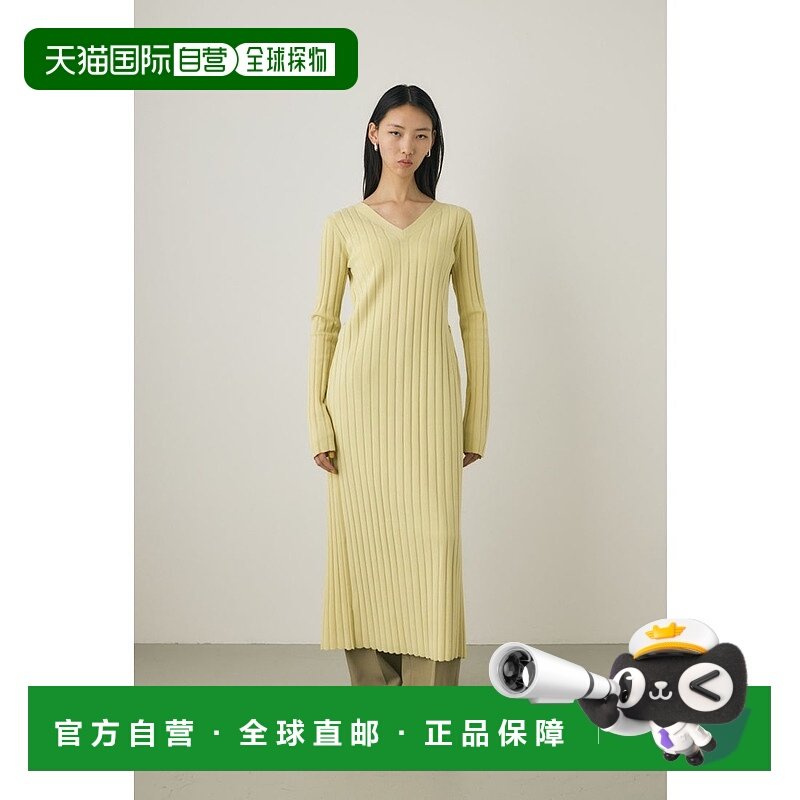 日本直邮MOUSSY 2WAY针织连衣裙 采用再生聚酯纤维 [MO1164EW0350